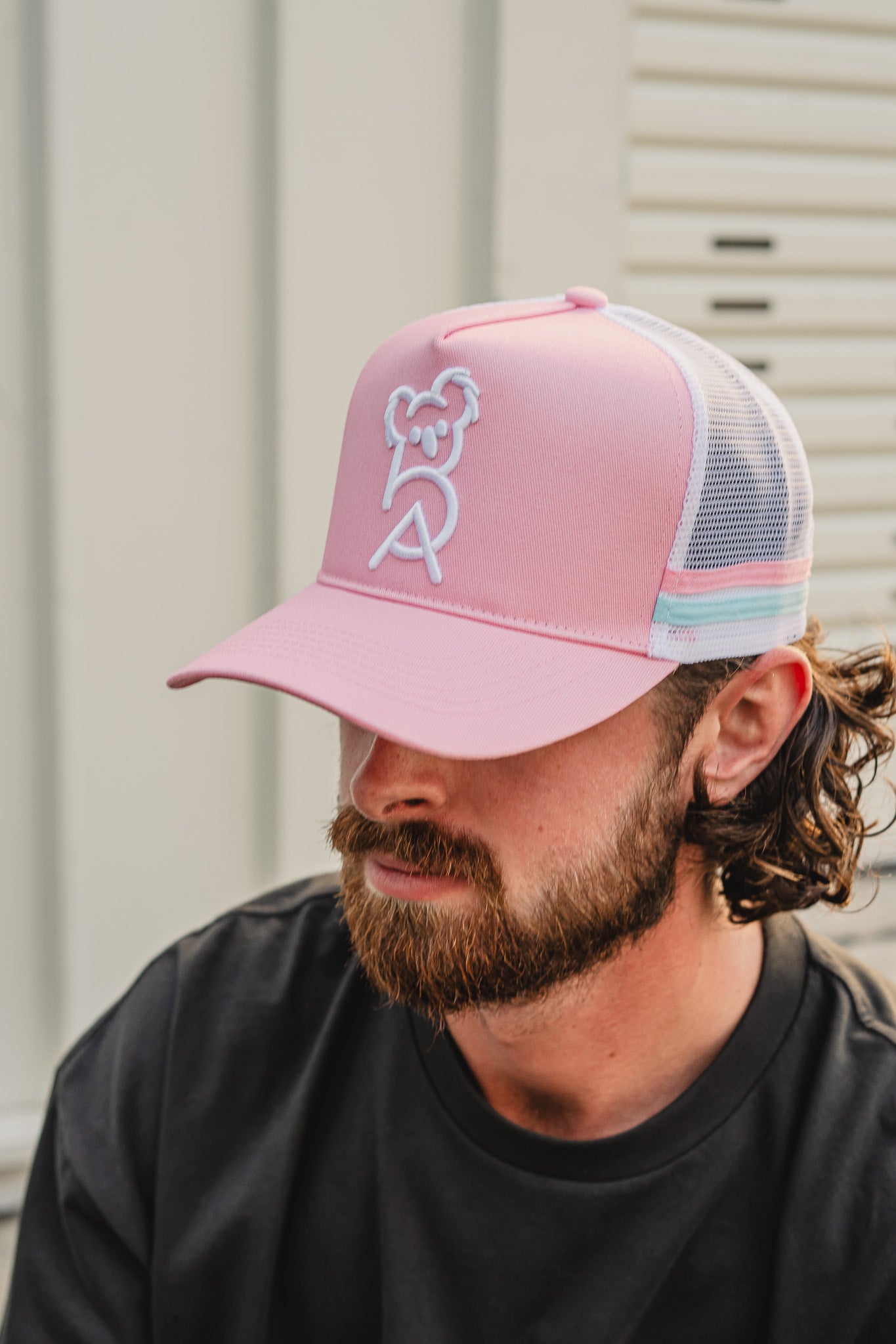 Hold Fast Trucker Cap Pink