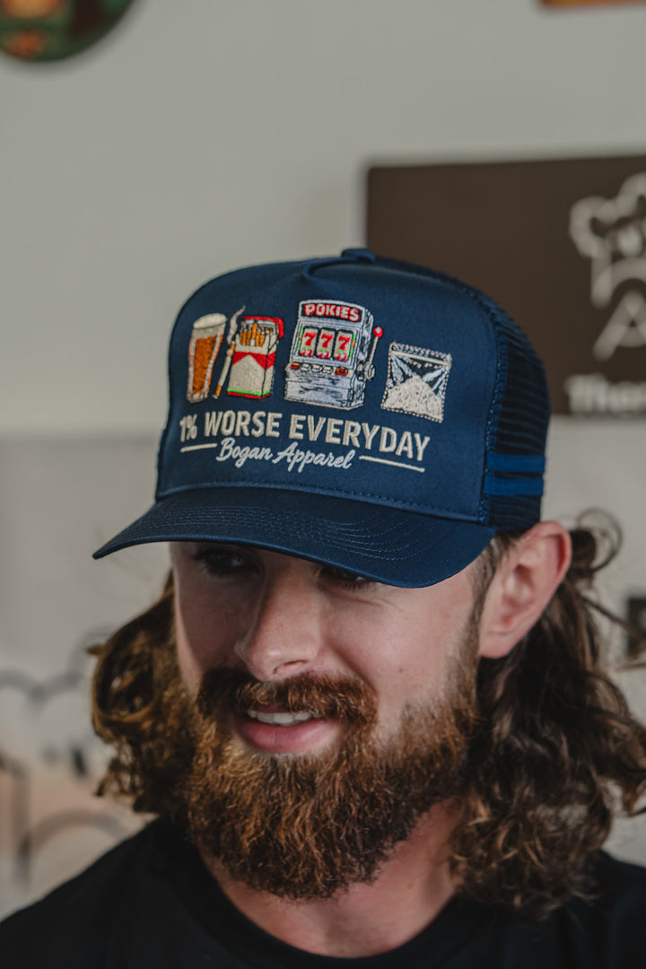 1% Worse Everyday Trucker cap