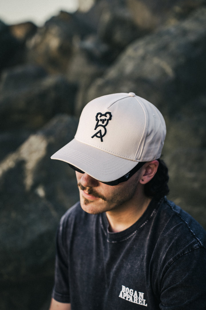 3D Embroided Beige Cap