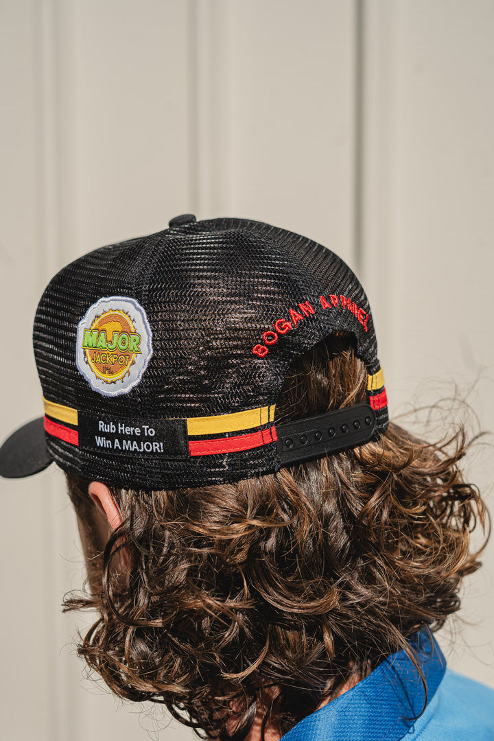 Saturday slaps trucker cap