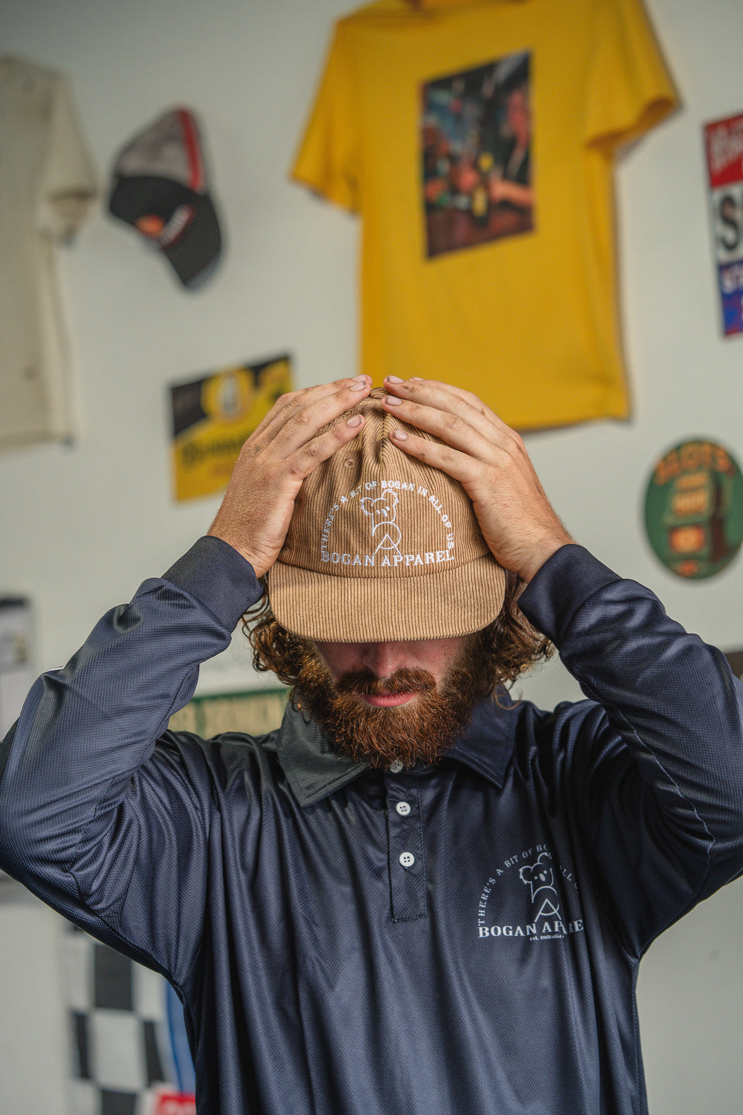 Brown Corduroy Cap