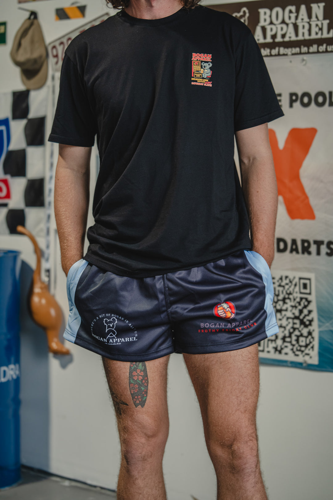 Frothy Friday Footy shorts