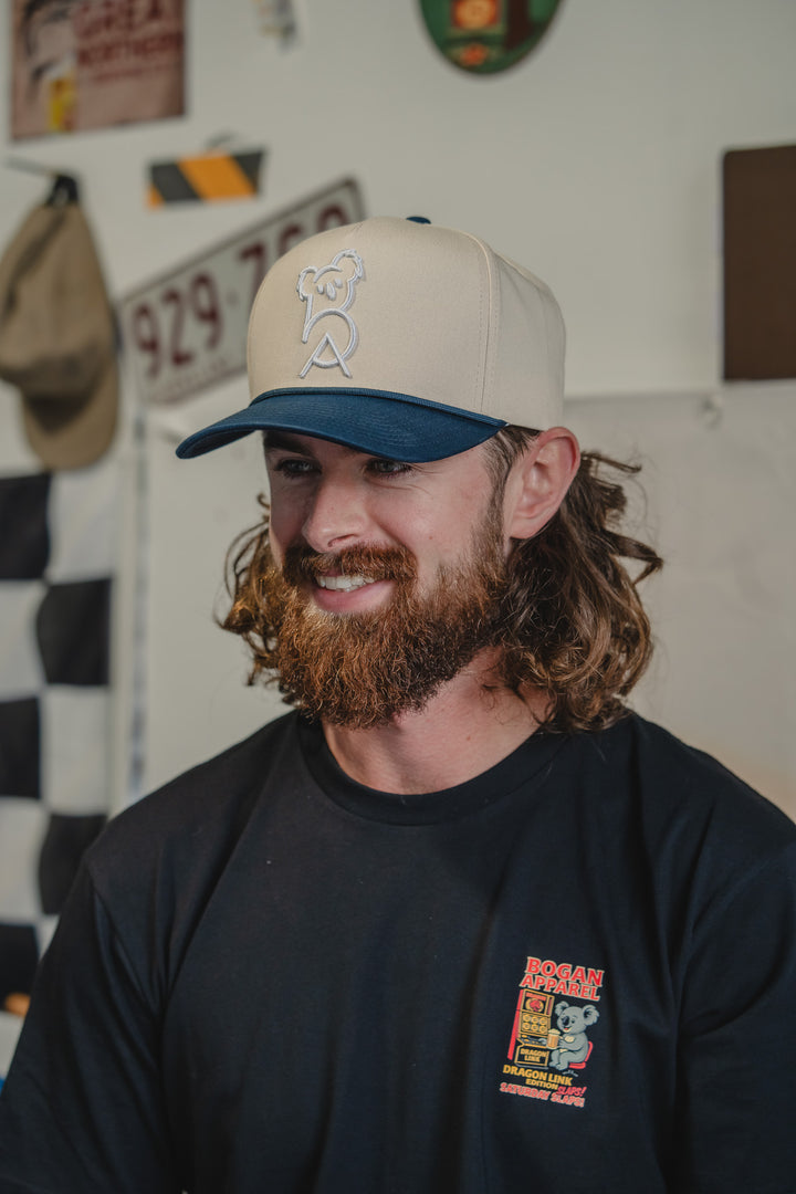 Beige A Frame cap