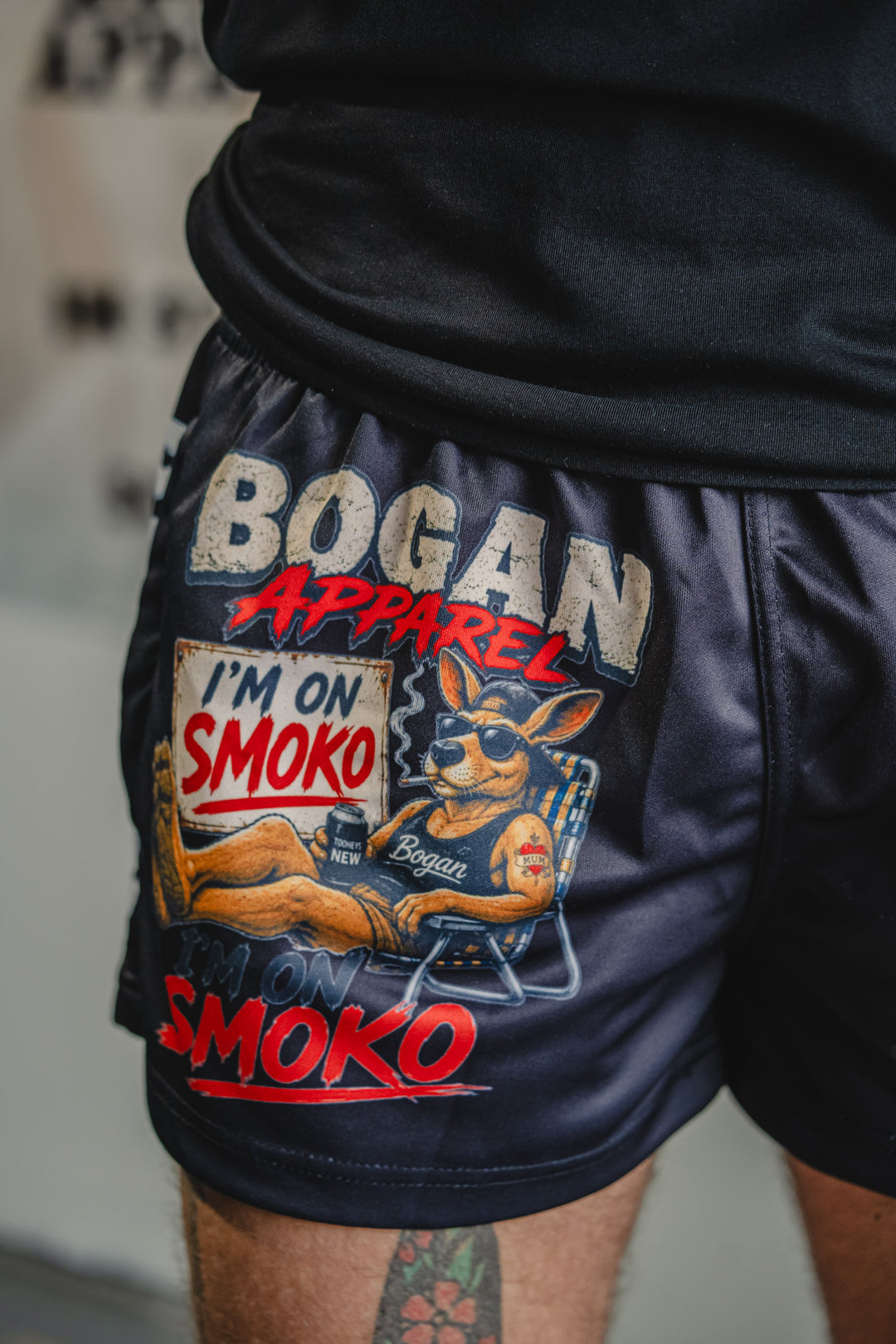 I’m On Smoko Footy Shorts