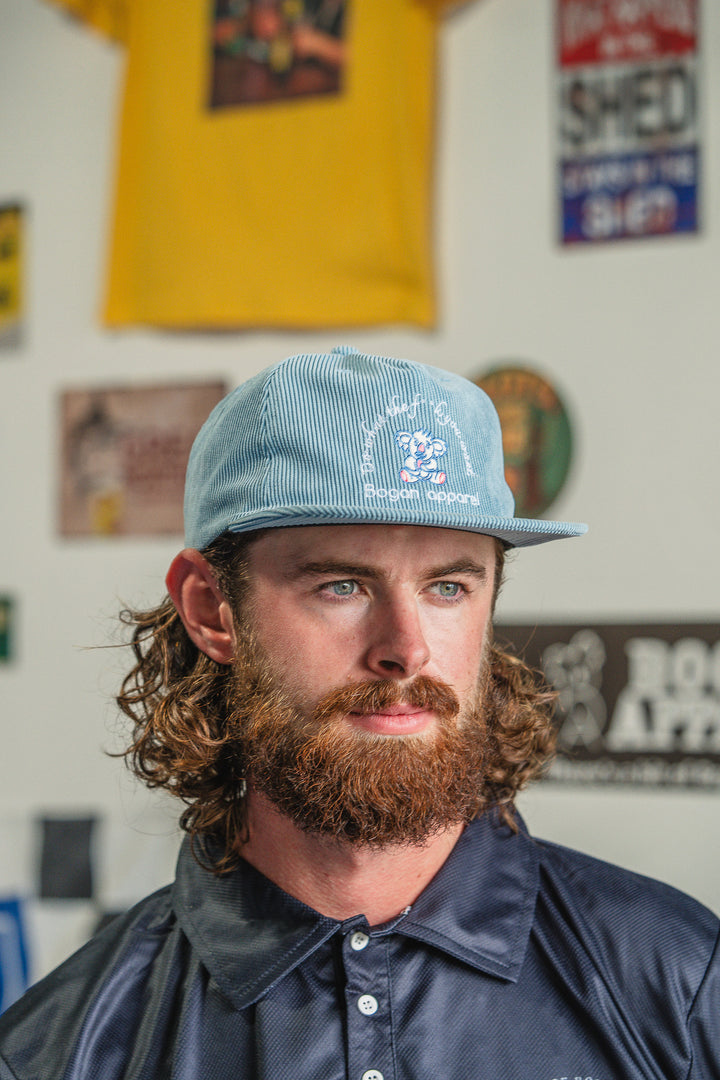 Blue Corduroy Cap