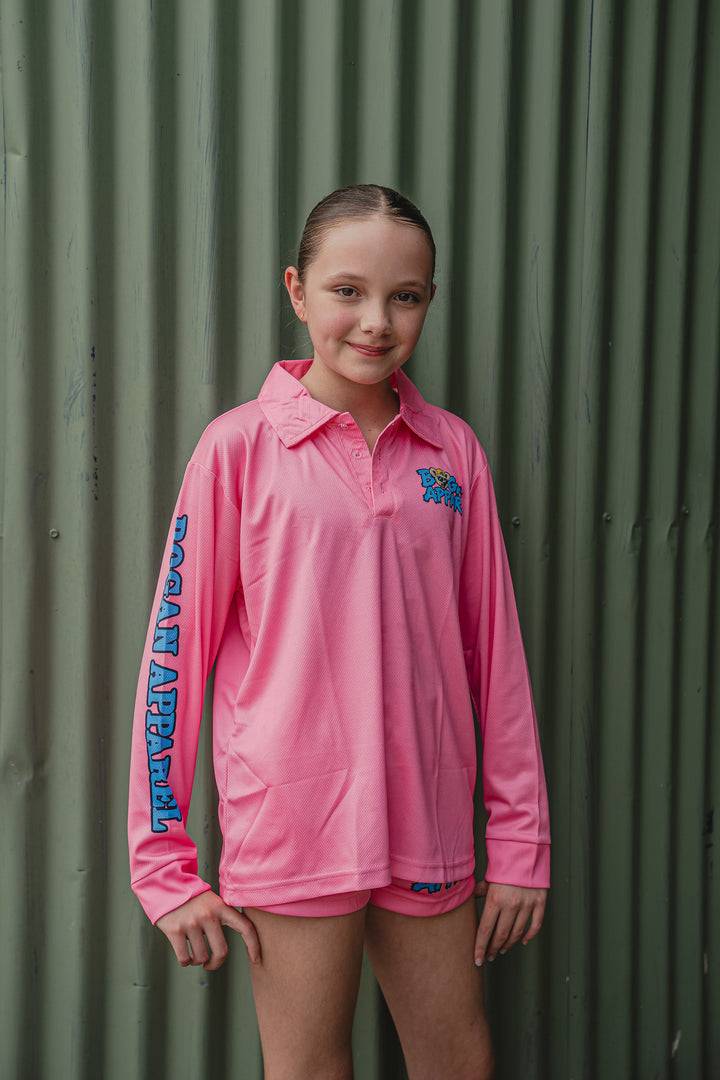 Junior Bogans Footy Shorts (Pink)