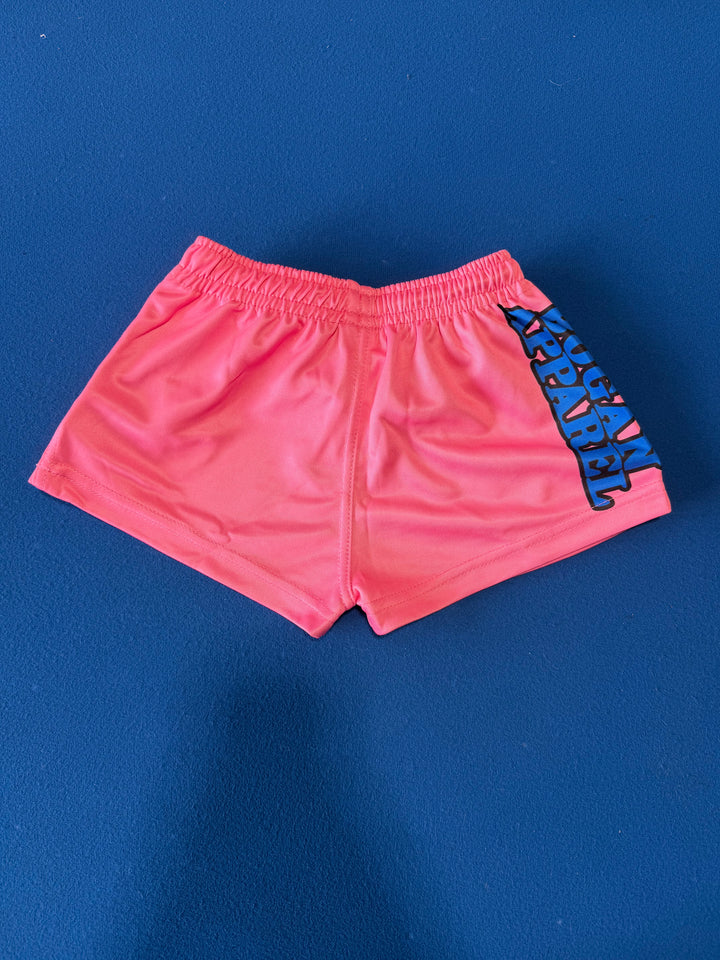 Junior Bogans Footy Shorts (Pink)