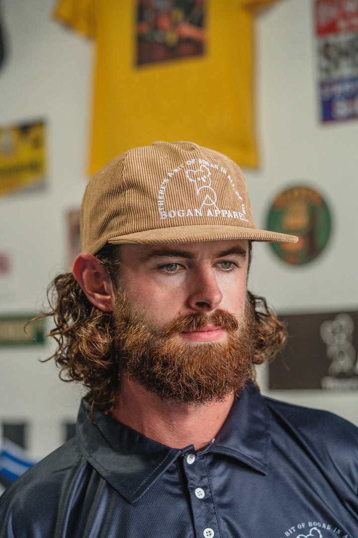 Brown Corduroy Cap