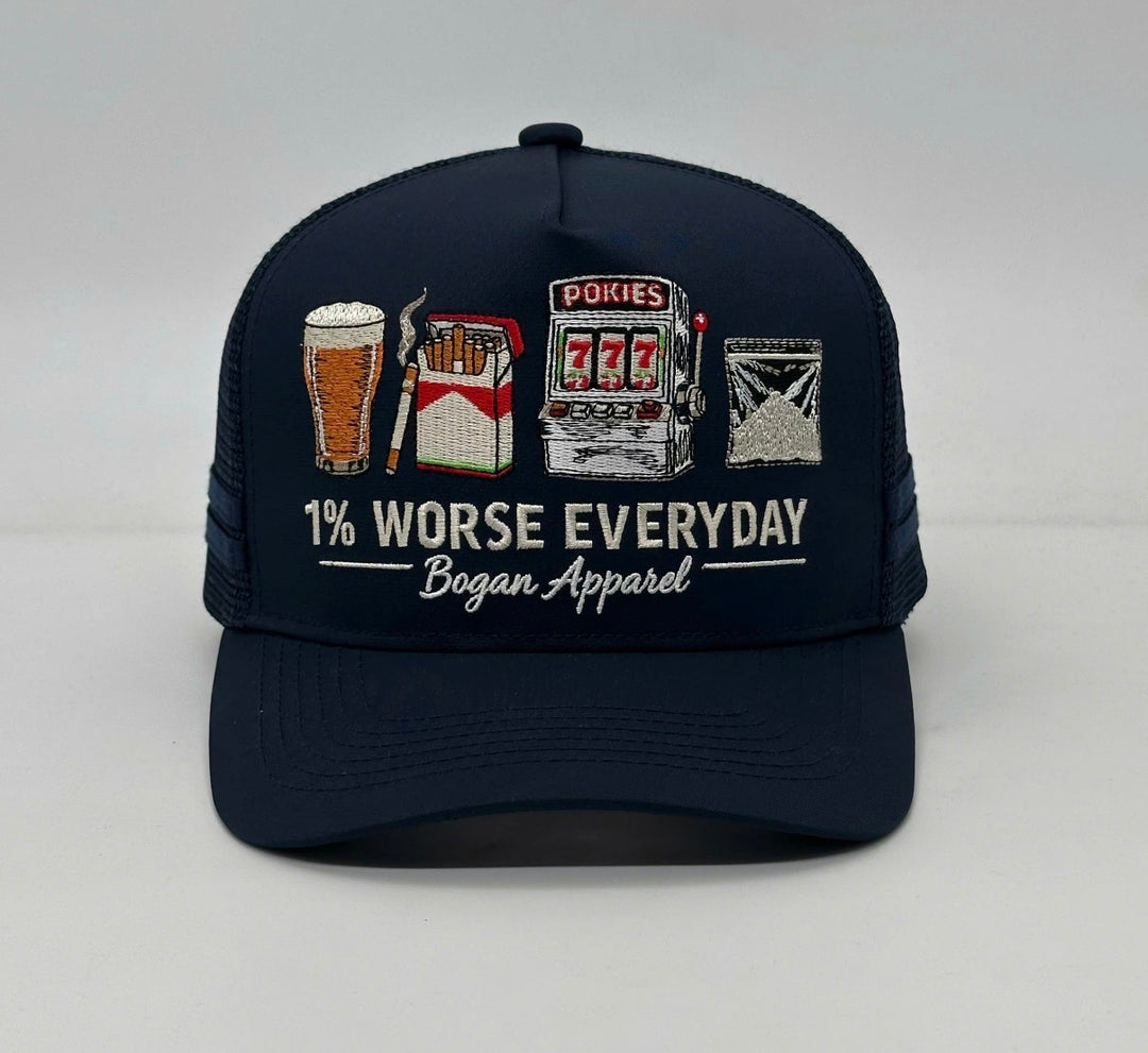 1% Worse Everyday Trucker cap