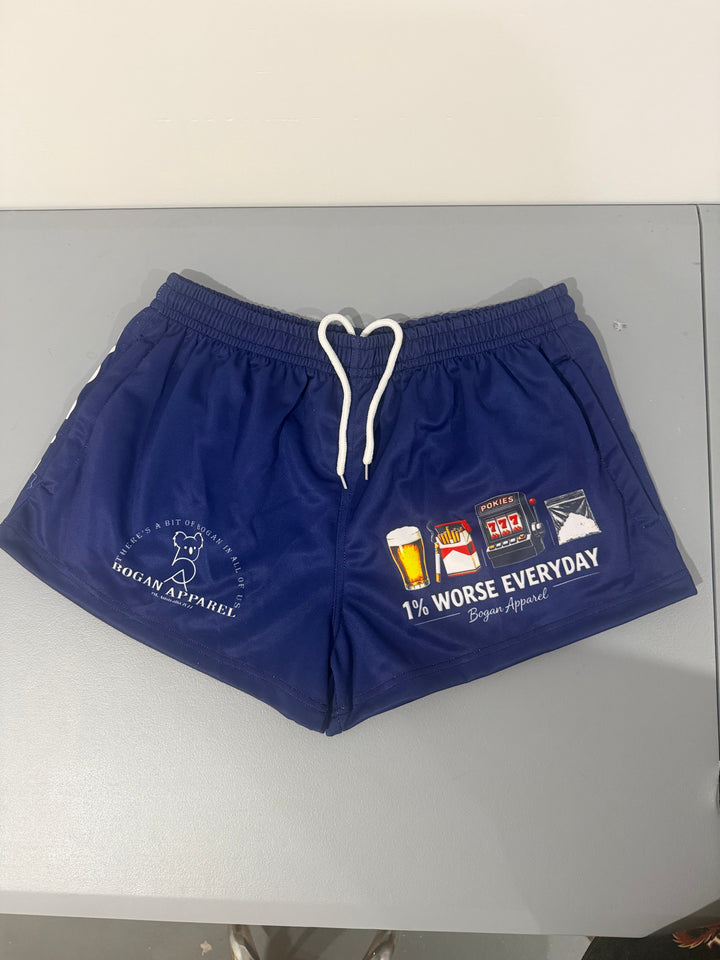 1% Worse Everyday Footy Shorts