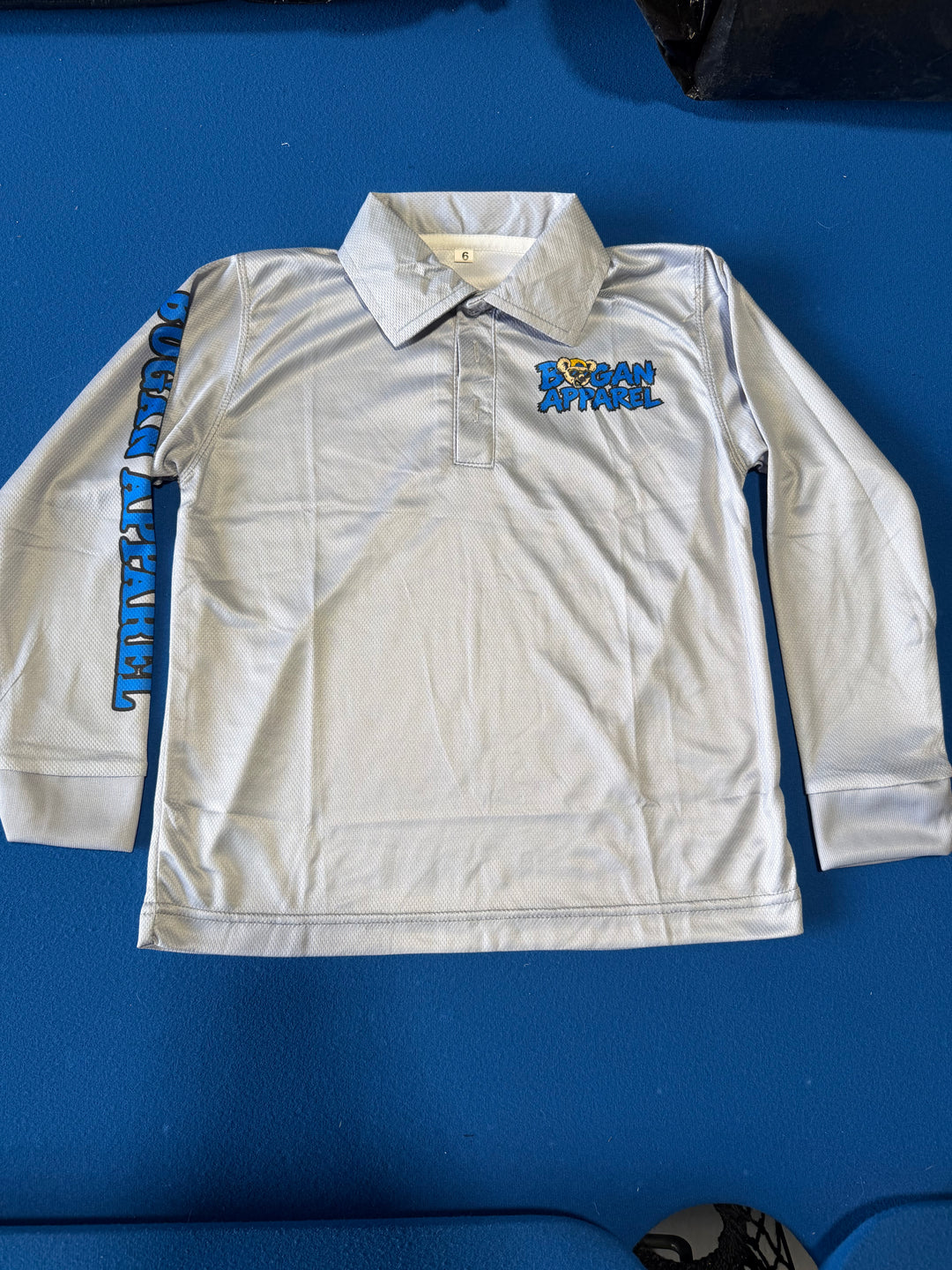 Junior Bogans Fishing Shirt UPF50+ (Grey)