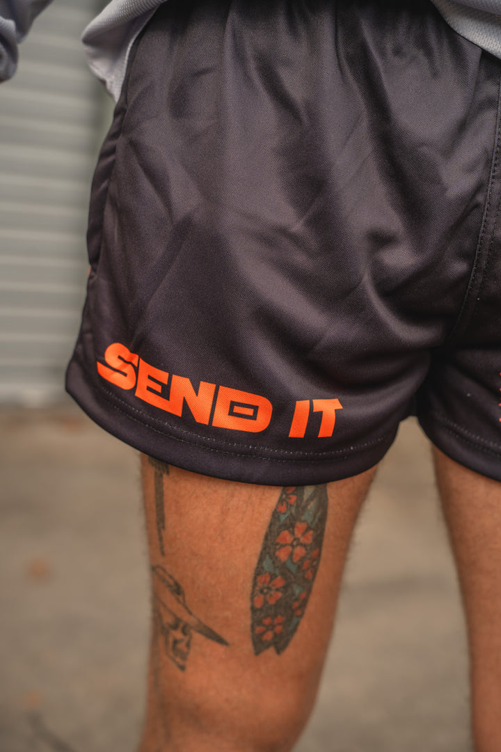SEND IT FOOTY SHORTS