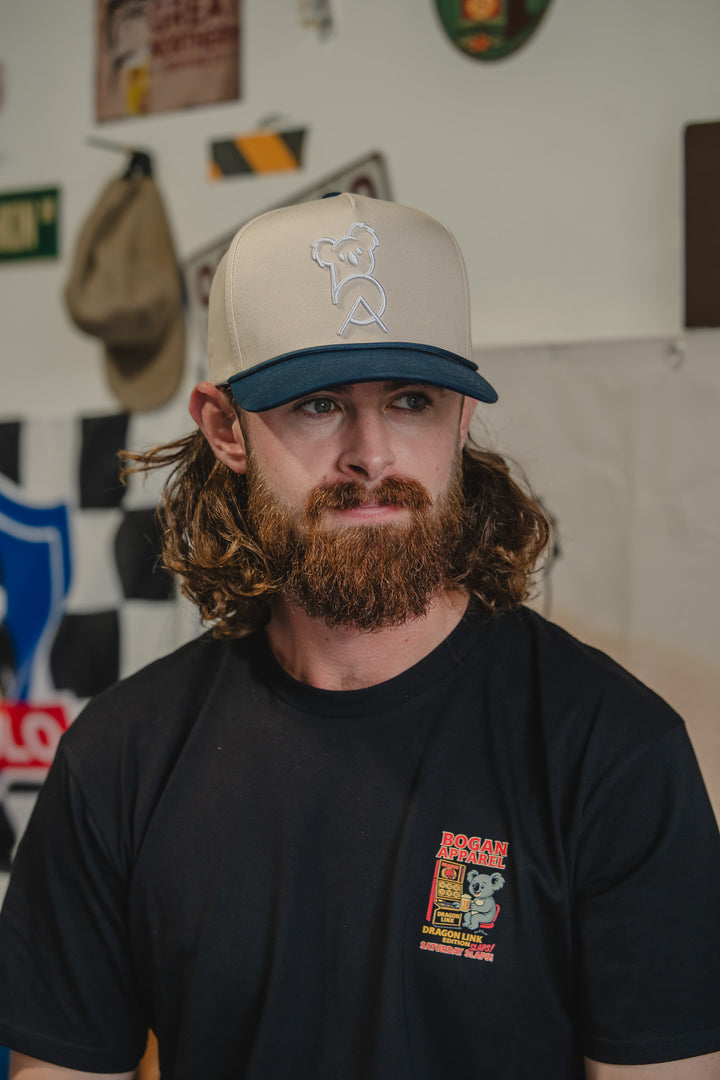 Beige A Frame cap
