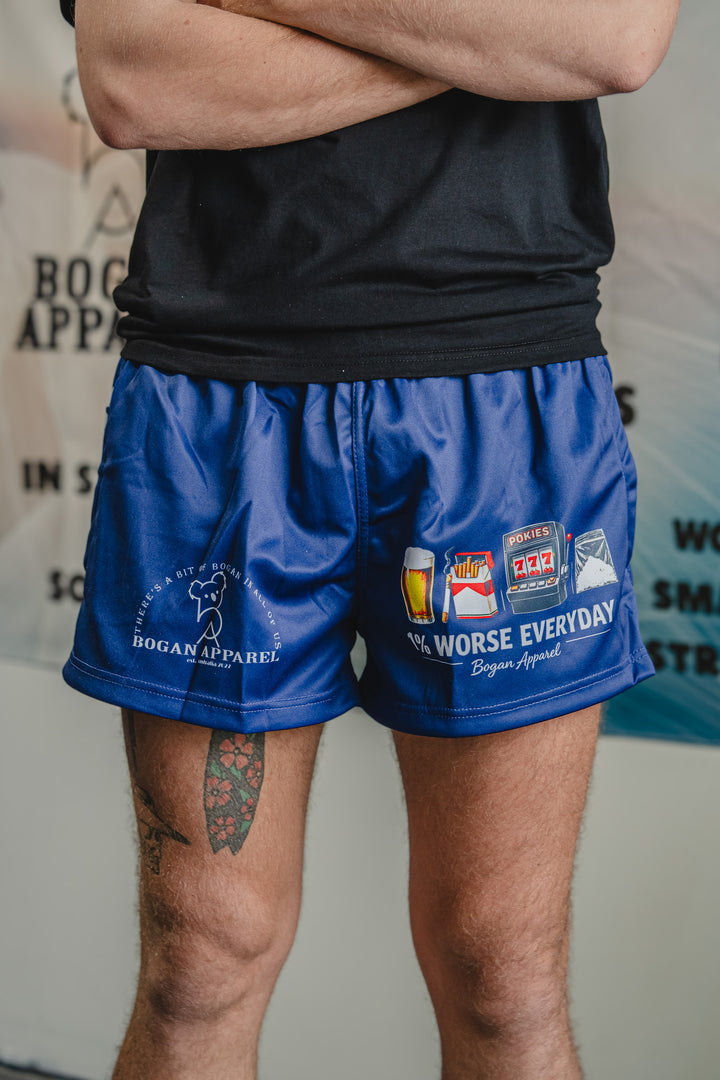 1% Worse Everyday Footy Shorts