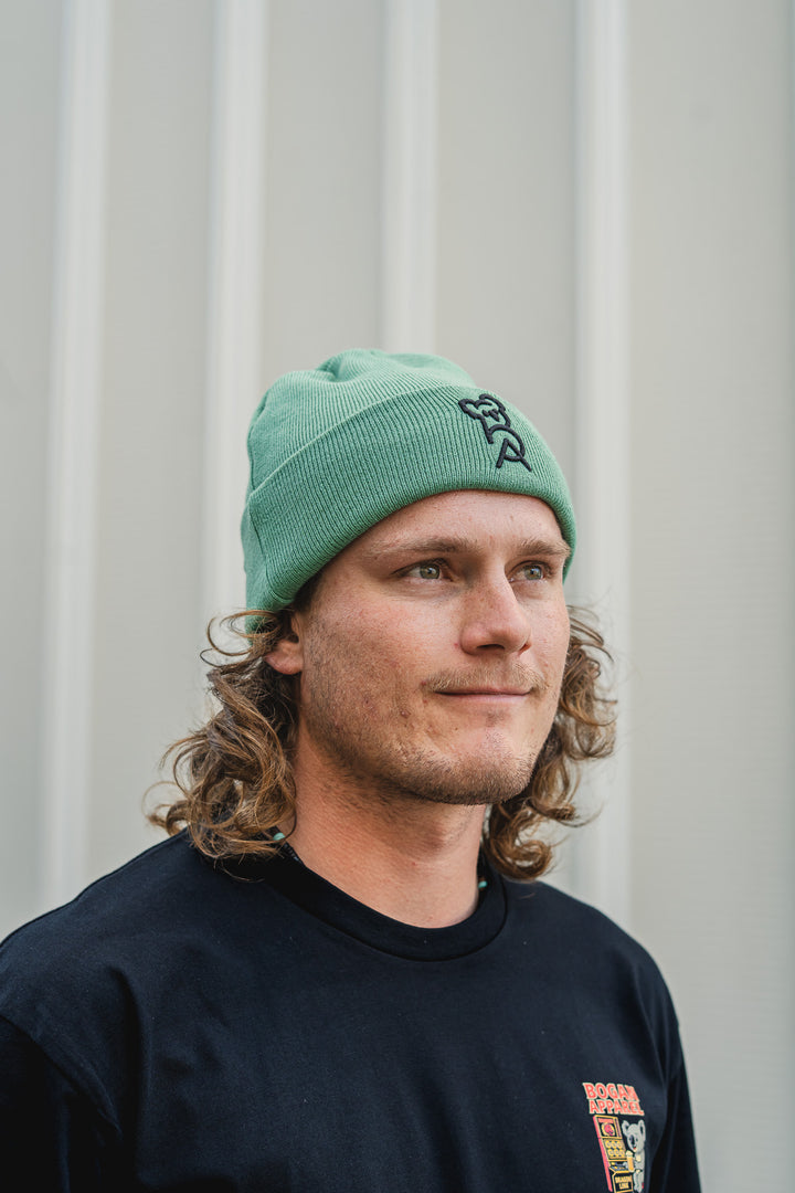Green Bogan Beanie