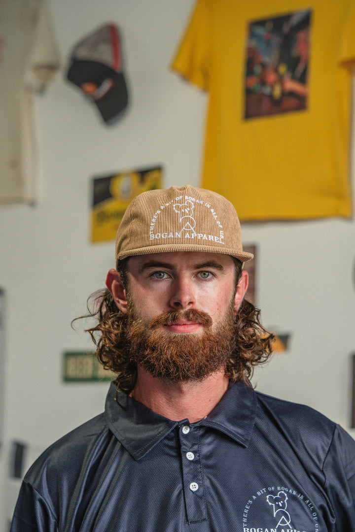 Brown Corduroy Cap
