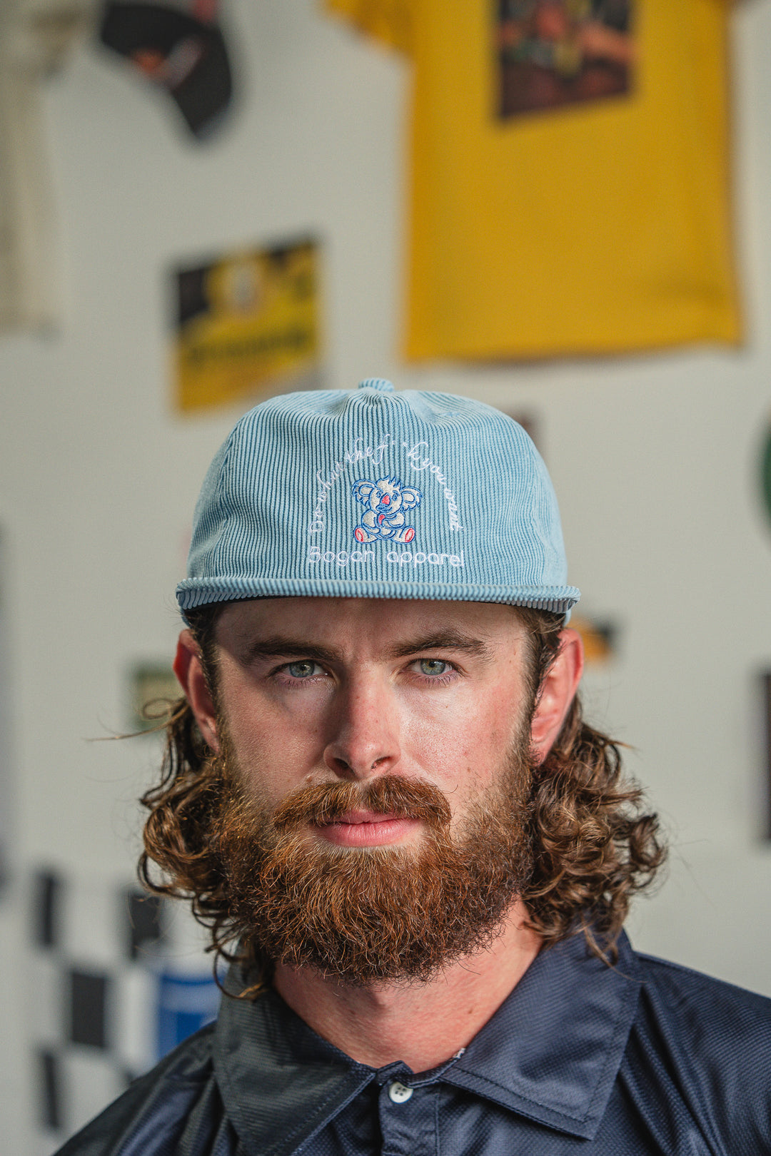 Blue Corduroy Cap