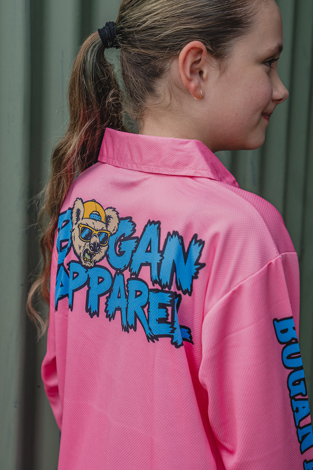 Junior Bogans Fishing Shirt UPF50+ (Pink)