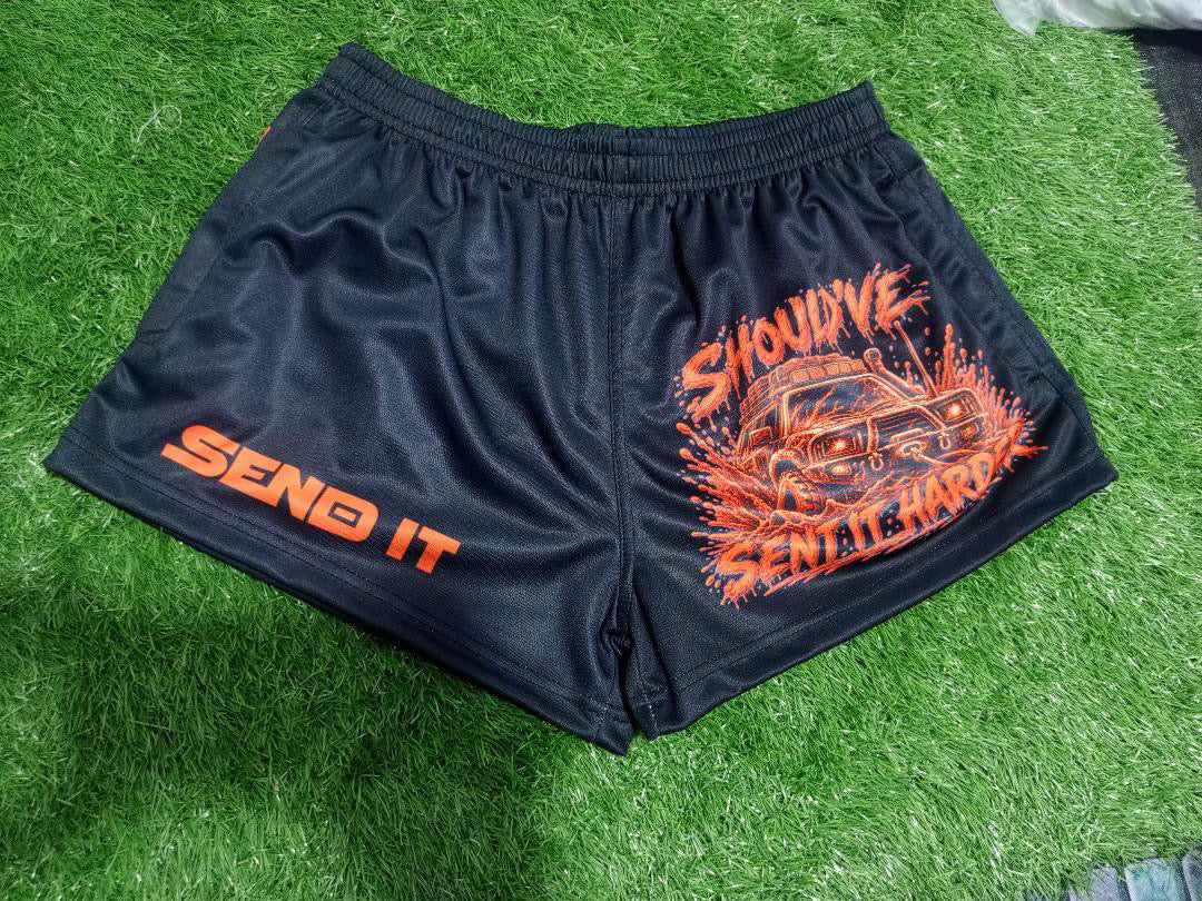 SEND IT FOOTY SHORTS