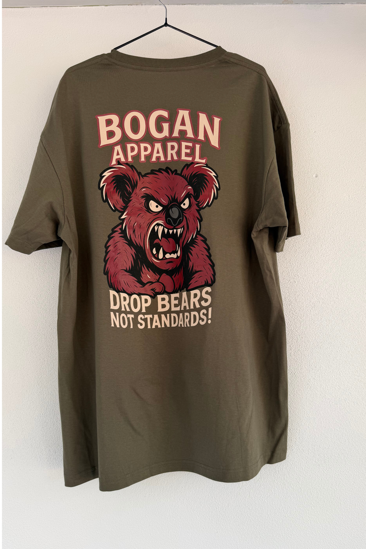 Drop Bear T shirt Army Green