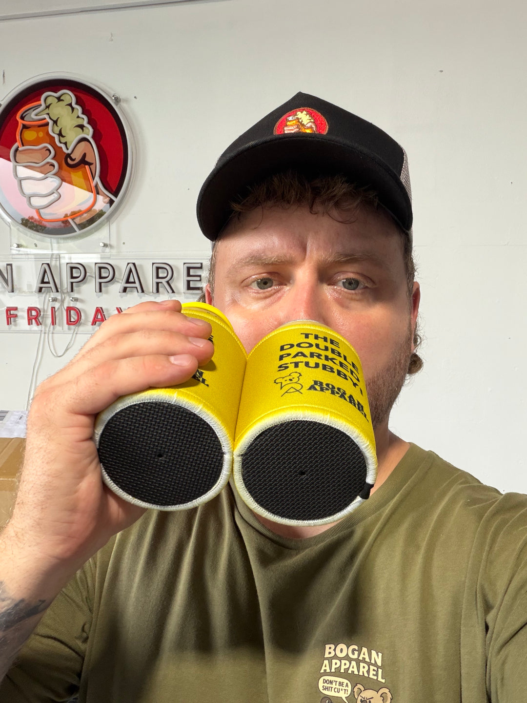 DOUBLE PARKED STUBBY® – The World’s First Dual Drink Holder