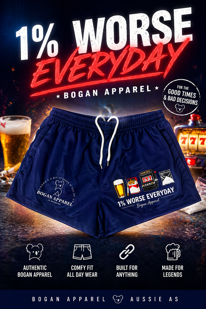 1% Worse Everyday Footy Shorts