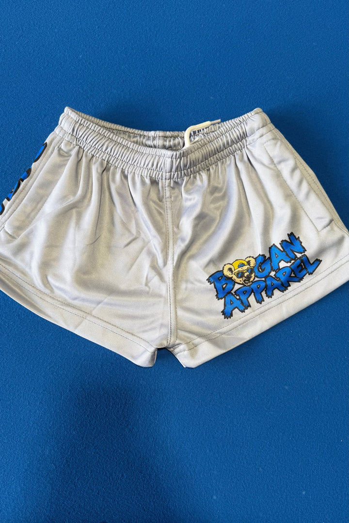 Junior Bogans Footy Shorts (Grey)