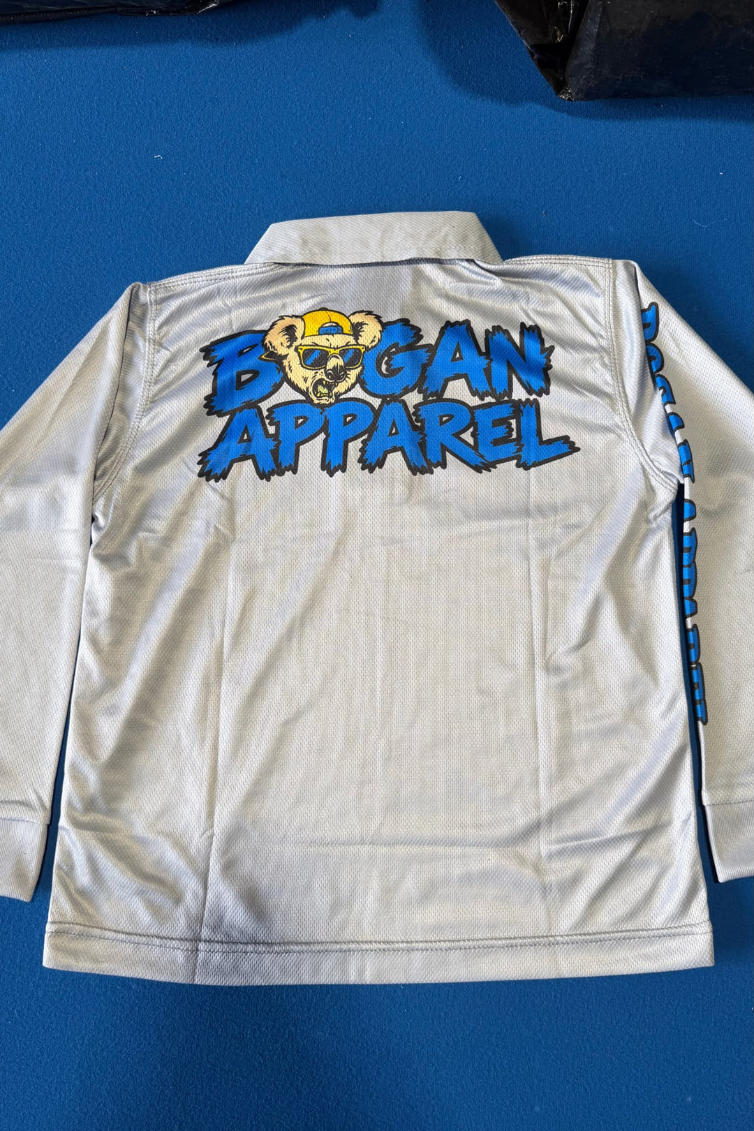 Junior Bogans Fishing Shirt UPF50+ (Grey)